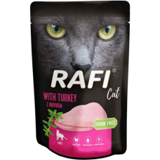 Dolina Rafi Υγρή τροφή για γάτες adult πατέ με γαλοπούλα χωρίς δημητριακά 100gr