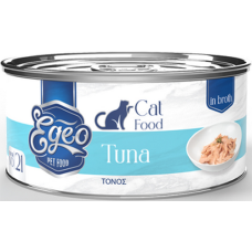 Egeo τροφή γάτας adult με ολόκληρο φιλέτο τόνου σε ζωμό 70gr