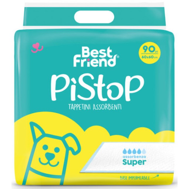 Best friend PiStop πάνες super 60Χ60 (4 φύλλα) με αδιάβροχο κάτω στρώμα
