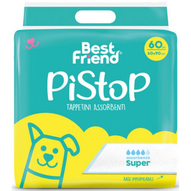 Best friend PiStop πάνες super 60Χ90 (4 φύλλα) με αδιάβροχο κάτω στρώμα