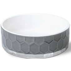 Glee Μπολ Κεραμικό Γκρι Mirror L 1400ml