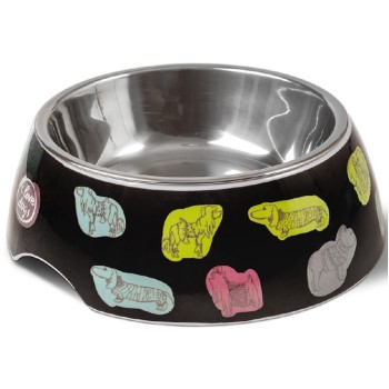 Glee Μπολ Μελαμίνης Μαύρο Iluvdogs L 700ml Glee Μπολ Μελαμίνης Μαύρο Iluvdogs L 700ml