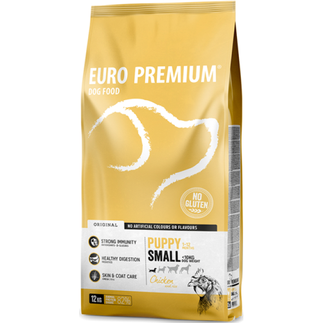 EuroPremium για small κουτάβι με κοτόπουλο & ρύζι 12kg EuroPremium για small κουτάβι με κοτόπουλο & ρύζι 12kg