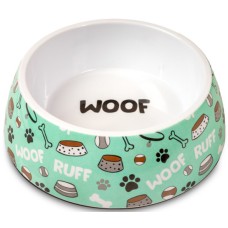 Glee Μπολ Μελαμίνης Τουρκουάζ Woof Ruff M 500ml