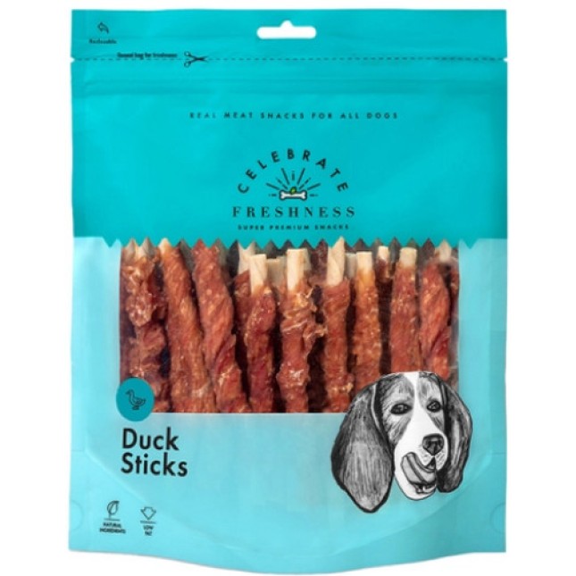 Celebrate Sticks από δέρμα βοδινού με γεύση πάπια 360gr Celebrate Sticks από δέρμα βοδινού με γεύση πάπια 360gr