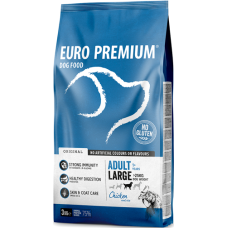 EuroPremium για μεγάλο ενήλικα σκύλο με κοτόπουλο & ρύζι 3kg