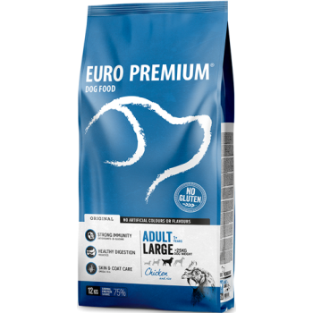 EuroPremium για μεγάλο ενήλικα σκύλο με κοτόπουλο & ρύζι 12kg EuroPremium για μεγάλο ενήλικα σκύλο με κοτόπουλο & ρύζι 12kg
