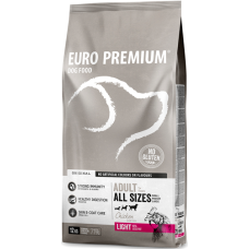 EuroPremium για ενήλικες σκύλους light με κοτόπουλο & ρύζι 12kg EuroPremium για ενήλικες σκύλους light με κοτόπουλο & ρύζι 12kg