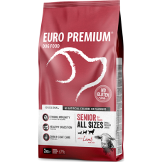 EuroPremium για ηλικιωμένους σκύλους όλων των φυλών με αρνί & ρύζι 3kg