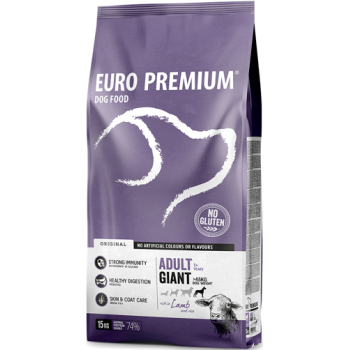 EuroPremium πλούσια σε ενέργεια τροφή για ενήλικες σκύλους γιγαντόσωμων φυλών με αρνί & ρύζι EuroPremium πλούσια σε ενέργεια τροφή για ενήλικες σκύλους γιγαντόσωμων φυλών με αρνί & ρύζι