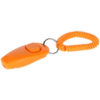 Kerbl Πορτοκαλί clicker και σφυρίχτρα 2σε1 8 cm