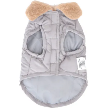 Nobleza καπιτονέ παλτό με γούνινο γιακά 35cm L Nobleza καπιτονέ παλτό με γούνινο γιακά 35cm L
