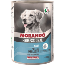 Morando professional πλήρης και ισορροπημένη τροφή για ενήλικους σκύλους pate με μπακαλιάρο 400gr Morando professional πλήρης και ισορροπημένη τροφή για ενήλικους σκύλους pate με μπακαλιάρο 400gr