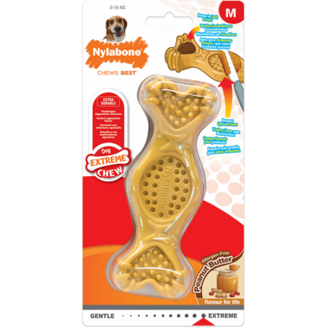 Nylabone Μασώμενο παιχνίδι με γεύση φυστικοβούτυρο extreme fill it chew md Nylabone Μασώμενο παιχνίδι με γεύση φυστικοβούτυρο extreme fill it chew md