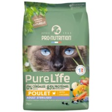 Pro-nutrition flatazor pure life για στειρωμένες γάτες με κοτόπουλο 2kg