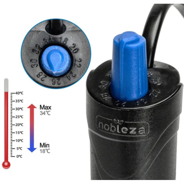 Nobleza Aquarium Heaters 100W 21xD2.2cm