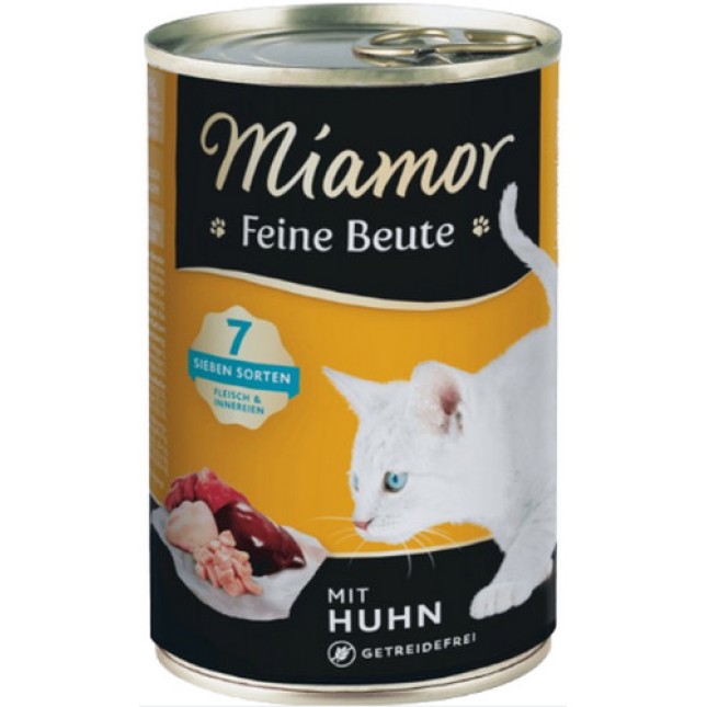 Finnern Miamor Πλήρης τροφή για ενήλικες γάτες πλούσια σε κρέας κοτόπουλου χωρίς δημητριακά