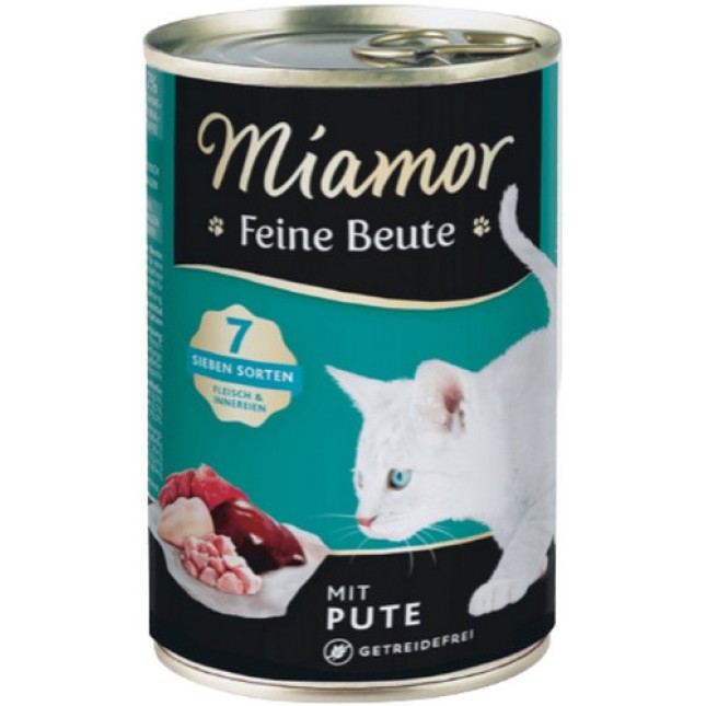 Finnern Miamor Πλήρης τροφή για ενήλικες γάτες πλούσια σε κρέας γαλοπούλας χωρίς δημητριακά