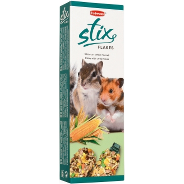 Padovan Stix flakes με νιφάδες δημητριακών για χάμστερ και άλλα μικρά τρωκτικά