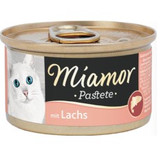 Finnern Miamor υγρή τροφή για ενήλικες γάτες πατέ με σολομό 85g