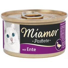 Finnern Miamor υγρή τροφή για ενήλικες γάτες πατέ με πάπια 85g Finnern Miamor υγρή τροφή για ενήλικες γάτες πατέ με πάπια 85g