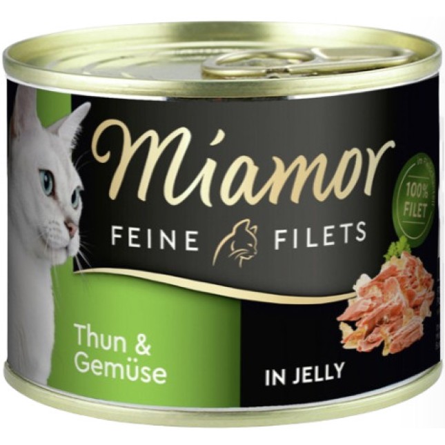 Finnern Miamor κομμάτια φιλέτου τόνο και λαχανικά σε ζελέ με χαμηλά λιπαρά