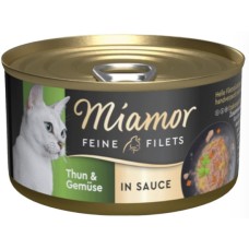 Finnern Miamor κομμάτια φιλέτου τόνου και λαχανικά σε σάλτσα με χαμηλά λιπαρά 85g