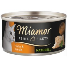 Finnern Miamor κομμάτια φιλέτα κοτόπουλου και κολοκύθα στο δικός του χυμό με χαμηλά λιπαρά 80g Finnern Miamor κομμάτια φιλέτα κοτόπουλου και κολοκύθα στο δικός του χυμό με χαμηλά λιπαρά 80g