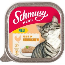 Finnern Schmusy πλήρης τροφή για ενήλικες γάτες χωρίς δημητριακά πλούσια σε κοτόπουλο 100g