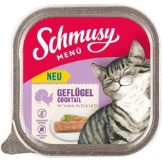 Finnern Schmusy πλήρης τροφή για ενήλικες γάτες χωρίς δημητριακά πλούσια σε ποικιλία πουλερικών 100g