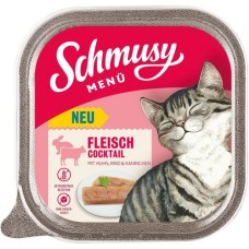 Finnern Schmusy τροφή για ενήλικες γάτες χωρίς δημητριακά με κοτόπουλο, μοσχάρι, κουνέλι 100g Finnern Schmusy τροφή για ενήλικες γάτες χωρίς δημητριακά με κοτόπουλο, μοσχάρι, κουνέλι 100g