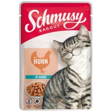 Finnern Schmusy πλήρης τροφή για ενήλικες γάτες με κοτόπουλο σε σάλτσα 100g