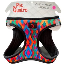 PetQuatro σαμαράκι rainbow L 34-42x48-54cm PetQuatro σαμαράκι rainbow L 34-42x48-54cm