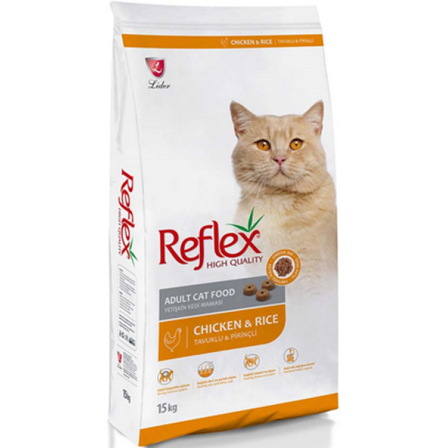 Lider Reflex adult μια πλήρης και ισορροπημένη τροφή για γάτες υψηλής ποιότητας με κοτόπουλο Lider Reflex adult μια πλήρης και ισορροπημένη τροφή για γάτες υψηλής ποιότητας με κοτόπουλο