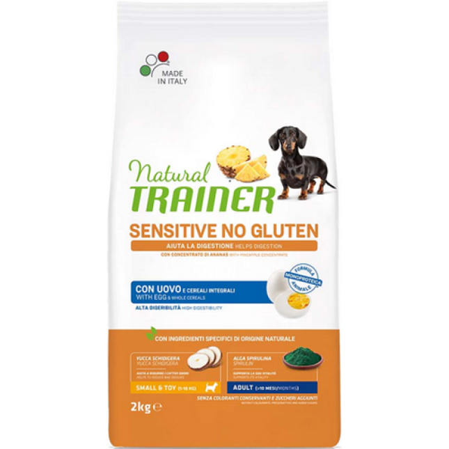 Natural Trainer Πλήρης και ισορροπημένη τροφή για μικρόσωμους ενήλικους σκύλους με αυγό 2kg Natural Trainer Πλήρης και ισορροπημένη τροφή για μικρόσωμους ενήλικους σκύλους με αυγό 2kg