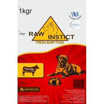 Raw instict με μοσχάρι 1Kg