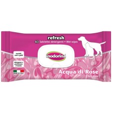 Inodorina Refresh μαντηλάκια με άρωμα ροδόνερο 20cm x 30cm 40τμχ