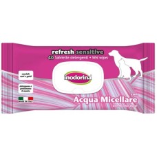 Inodorina Refresh SENSITIVE μαντηλάκια με άρωμα Micellar Water 20cm x 30cm 40τμχ