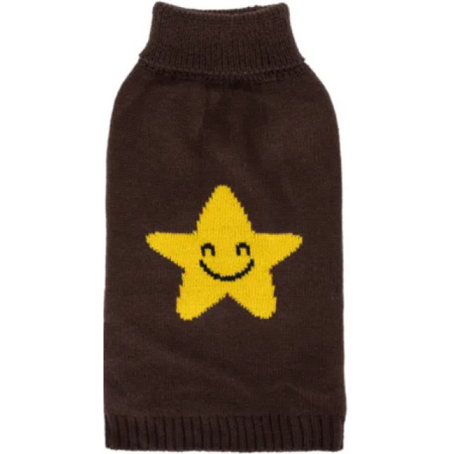 Nobleza πουλόβερ ζιβάγκο με χαμογελαστό αστέρι μοτίβο 45cm XXL