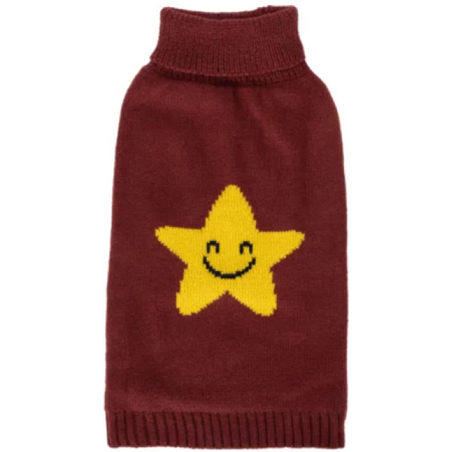 Nobleza πουλόβερ ζιβάγκο με χαμογελαστό αστέρι μοτίβο  για μια χαρούμενη και γλυκιά εμφάνιση