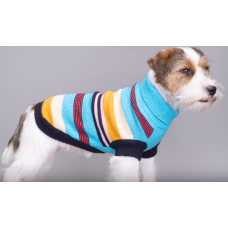 Nobleza ριγέ πουλόβερ με ζιβάγκο πολύχρωμο 20cm xs