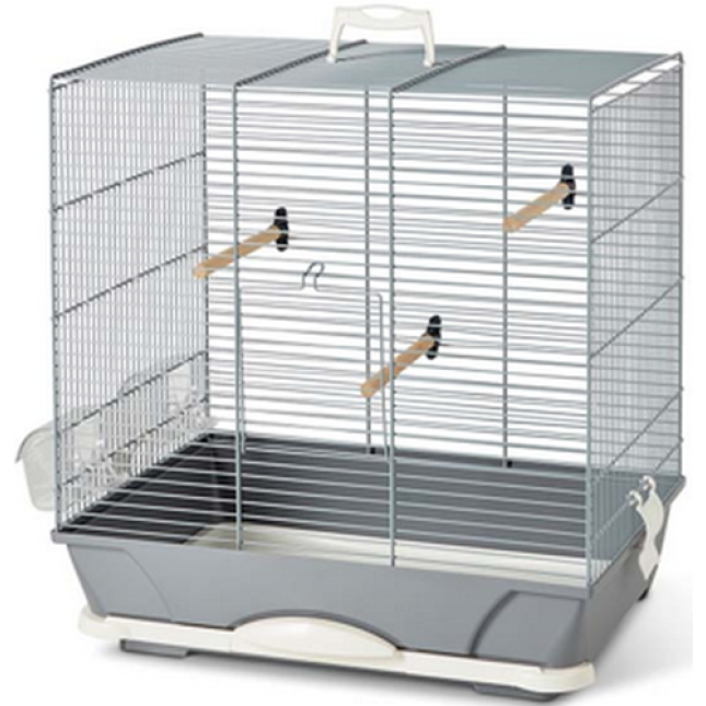 Savic Primo 40 κλουβί πτηνών ασημί 46x32 x48cm