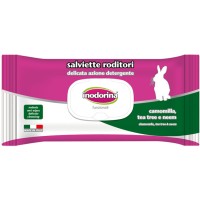 Inodorina μαντηλάκια  καθημερινό καθαρισμό και ενυδάτωση του τριχώματος των τρωκτικών 40τμχ