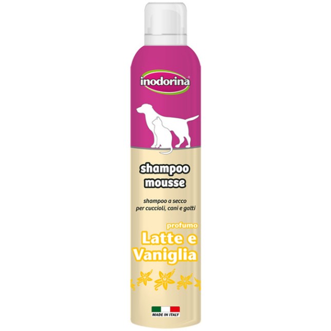 Inodorina Shampoo mousse άρωμα γάλα & βανίλια 300ml Inodorina Shampoo mousse άρωμα γάλα & βανίλια 300ml