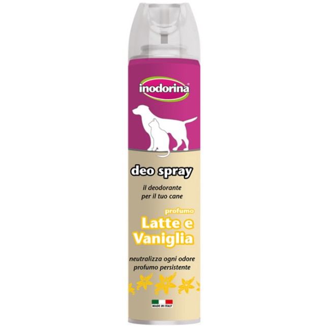 Inodorina Deo spray άρωμα γάλα & βανίλια για την αναζωογόνηση του τριχώματος 300ml Inodorina Deo spray άρωμα γάλα & βανίλια για την αναζωογόνηση του τριχώματος 300ml