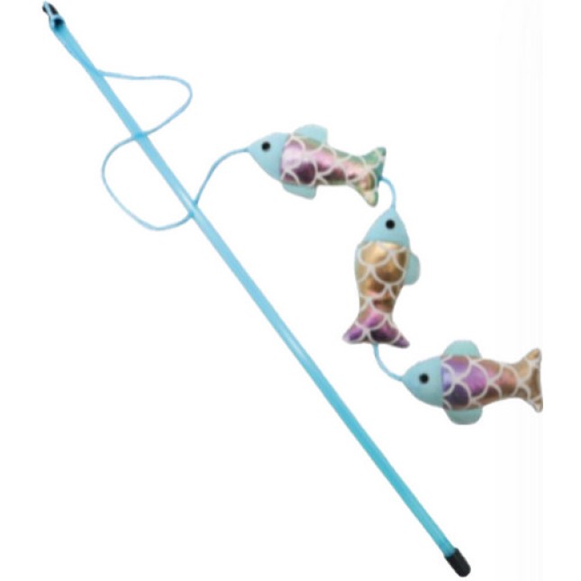Croci Παιχνίδι γάτας ραβδί με 3 lumifish 48cm Croci Παιχνίδι γάτας ραβδί με 3 lumifish 48cm