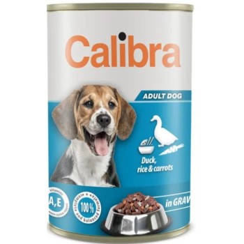 Calibra Dog Κονσέρβα για ενήλικους σκύλους με πάπια-ρύζι-καρότα σε σάλτσα 1240gr Calibra Dog Κονσέρβα για ενήλικους σκύλους με πάπια-ρύζι-καρότα σε σάλτσα 1240gr