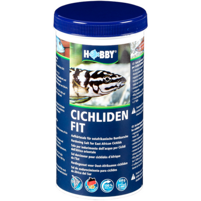Hobby Cichliden Fit ειδικό σκληρυντικό αλάτι για τις κιχλίδες 450g Hobby Cichliden Fit ειδικό σκληρυντικό αλάτι για τις κιχλίδες 450g