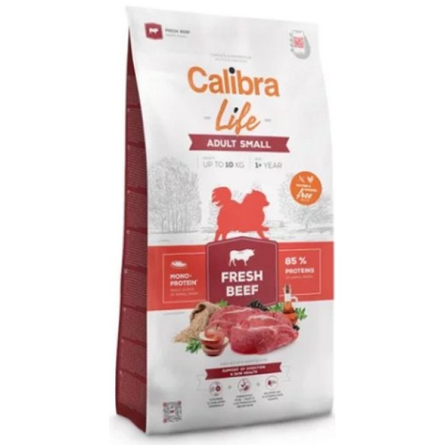 Calibra Life Μονοπρωτεϊνική τροφή με μοσχάρι για μικρόσωμους ενήλικους σκύλους 2.5kg Calibra Life Μονοπρωτεϊνική τροφή με μοσχάρι για μικρόσωμους ενήλικους σκύλους 2.5kg