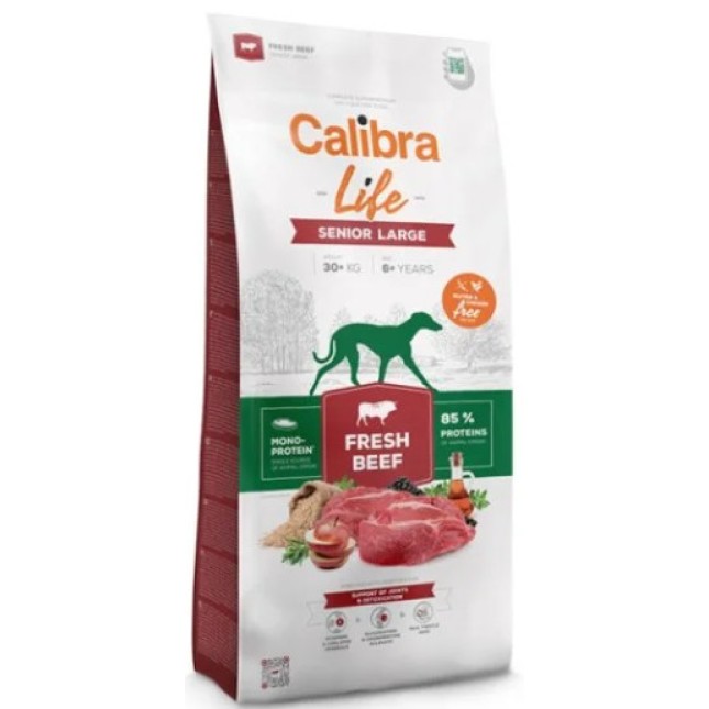 Calibra Life Μονοπρωτεϊνική τροφή με μοσχάρι για μεγαλόσωμους ηλικιωμένους σκύλους 12kg Calibra Life Μονοπρωτεϊνική τροφή με μοσχάρι για μεγαλόσωμους ηλικιωμένους σκύλους 12kg